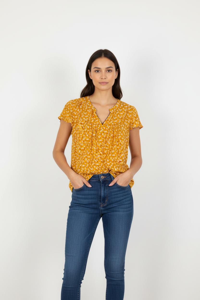 Top Jaune - Taille L/40
