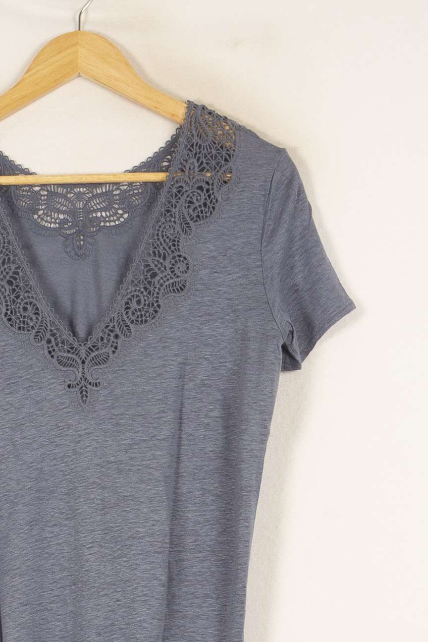 T-shirt bleu - Taille M/38 de la marque Sézane | PARAD47781 - Vendu par Paradigme - Image 2
