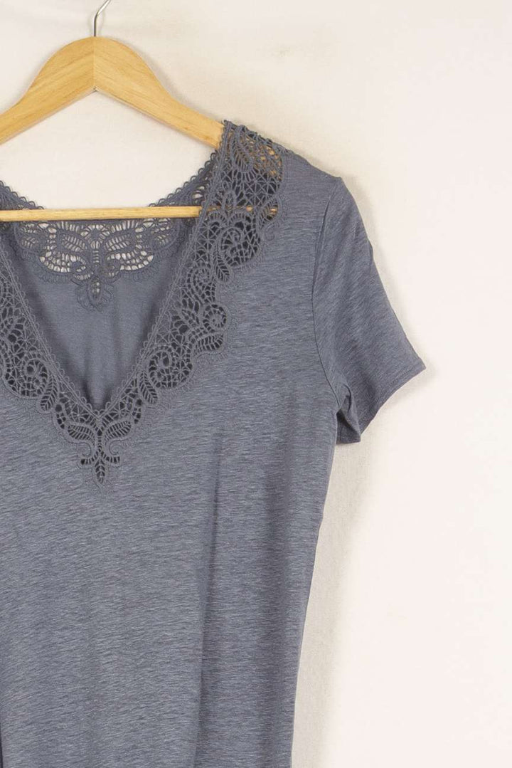 T-shirt bleu - Taille M/38 de la marque Sézane | PARAD47781 - Vendu par Paradigme - Image 2