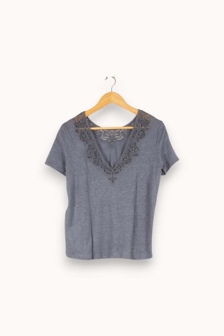 T-shirt bleu - Taille M/38 de la marque Sézane | PARAD47781 - Vendu par Paradigme - Image 1