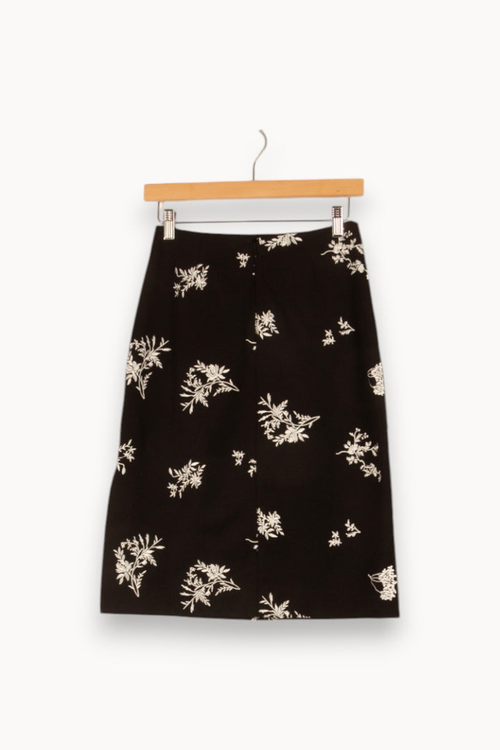 Jupe noire à motifs - Taille S/36 de la marque Maje | PARAD47800 - Vendu par Paradigme - Image 3