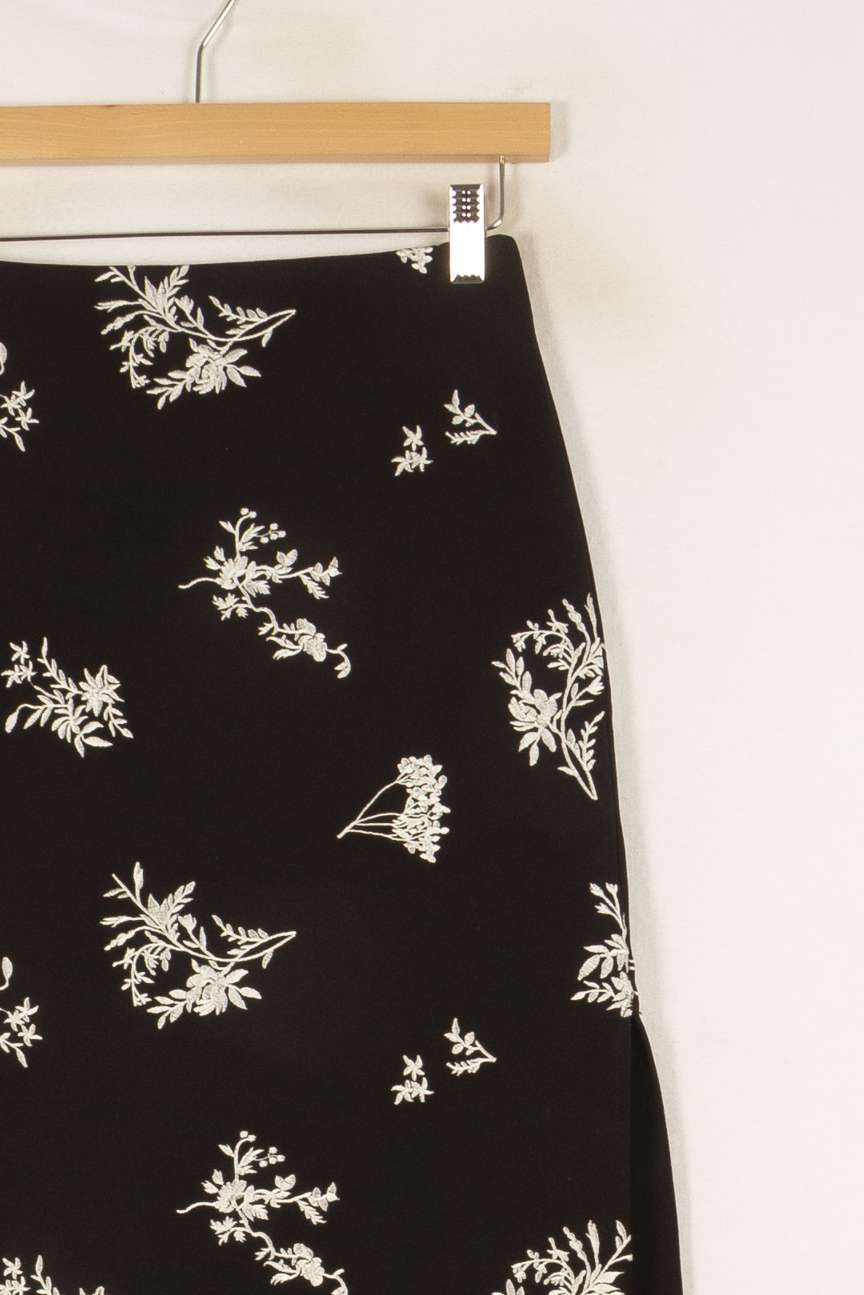 Jupe noire à motifs - Taille S/36 de la marque Maje | PARAD47800 - Vendu par Paradigme - Image 2