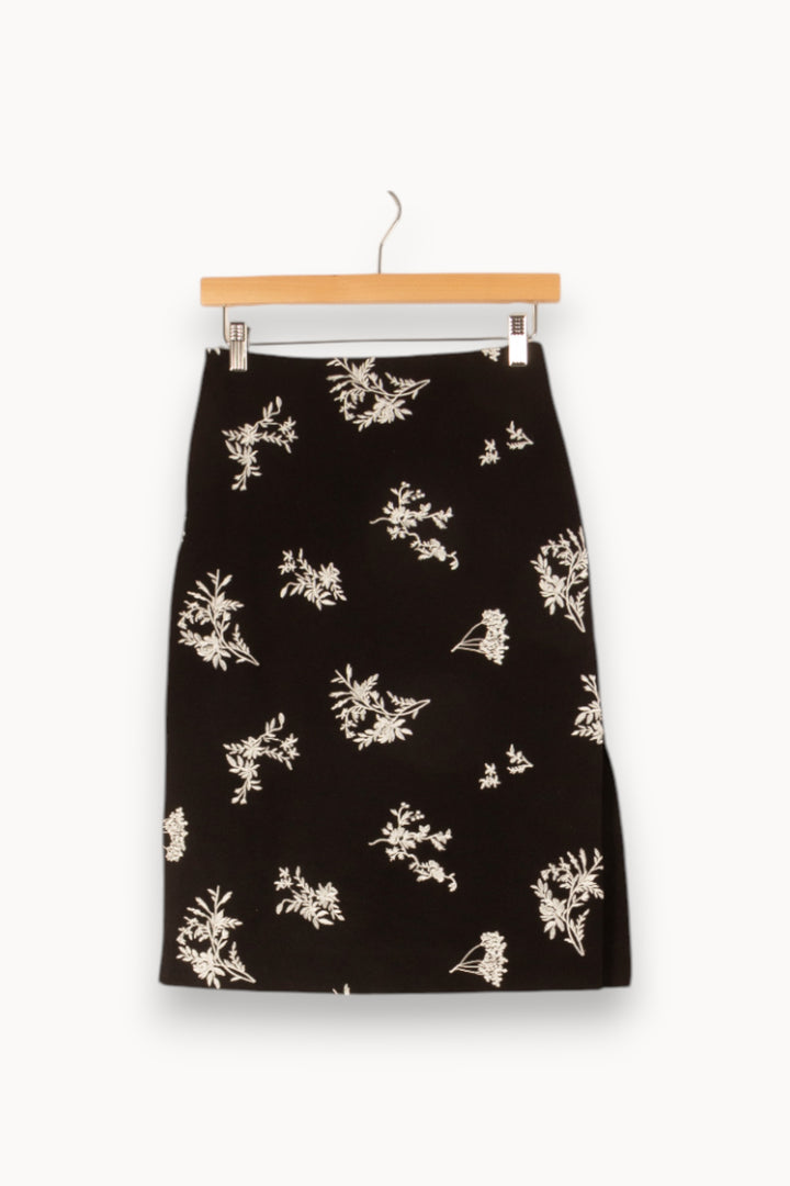 Jupe noire à motifs - Taille S/36 de la marque Maje | PARAD47800 - Vendu par Paradigme - Image 1