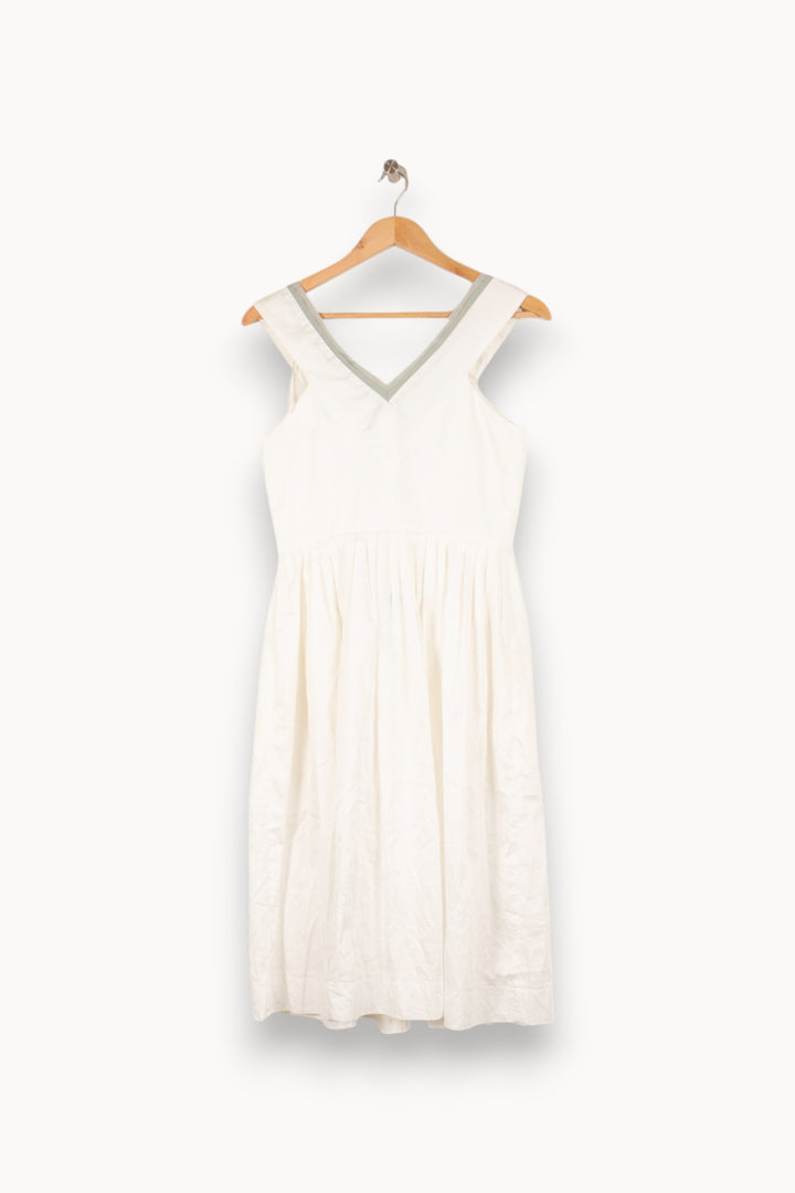 Robe blanche - Taille M/38 de la marque Tara Jarmon | PARAD47809 - Vendu par Paradigme - Image 3