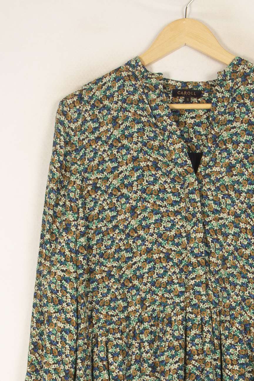Robe verte à motifs - Taille S/36 de la marque Caroll | PARAD47814 - Vendu par Paradigme - Image 2