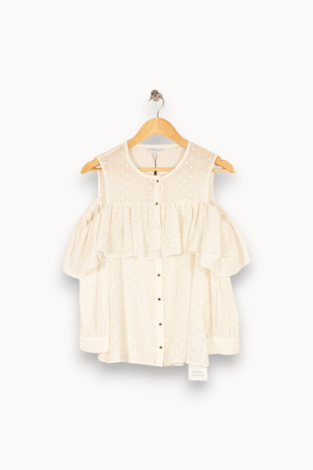 Blouse blanche - Taille M/38 de la marque Claudie Pierlot | PARAD47817 - Vendu par Paradigme - Image 1