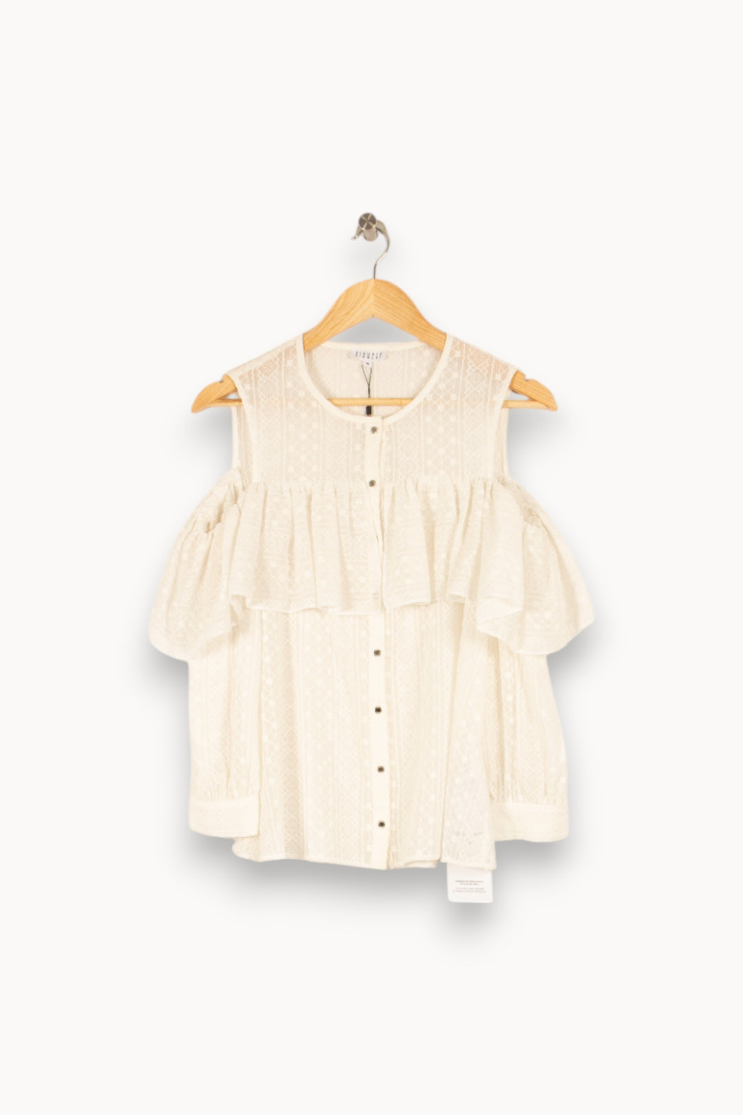 Blouse blanche - Taille M/38 de la marque Claudie Pierlot | PARAD47817 - Vendu par Paradigme - Image 1