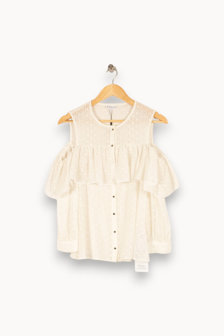 Blouse blanche - Taille M/38 de la marque Claudie Pierlot | PARAD47817 - Vendu par Paradigme - Image 1