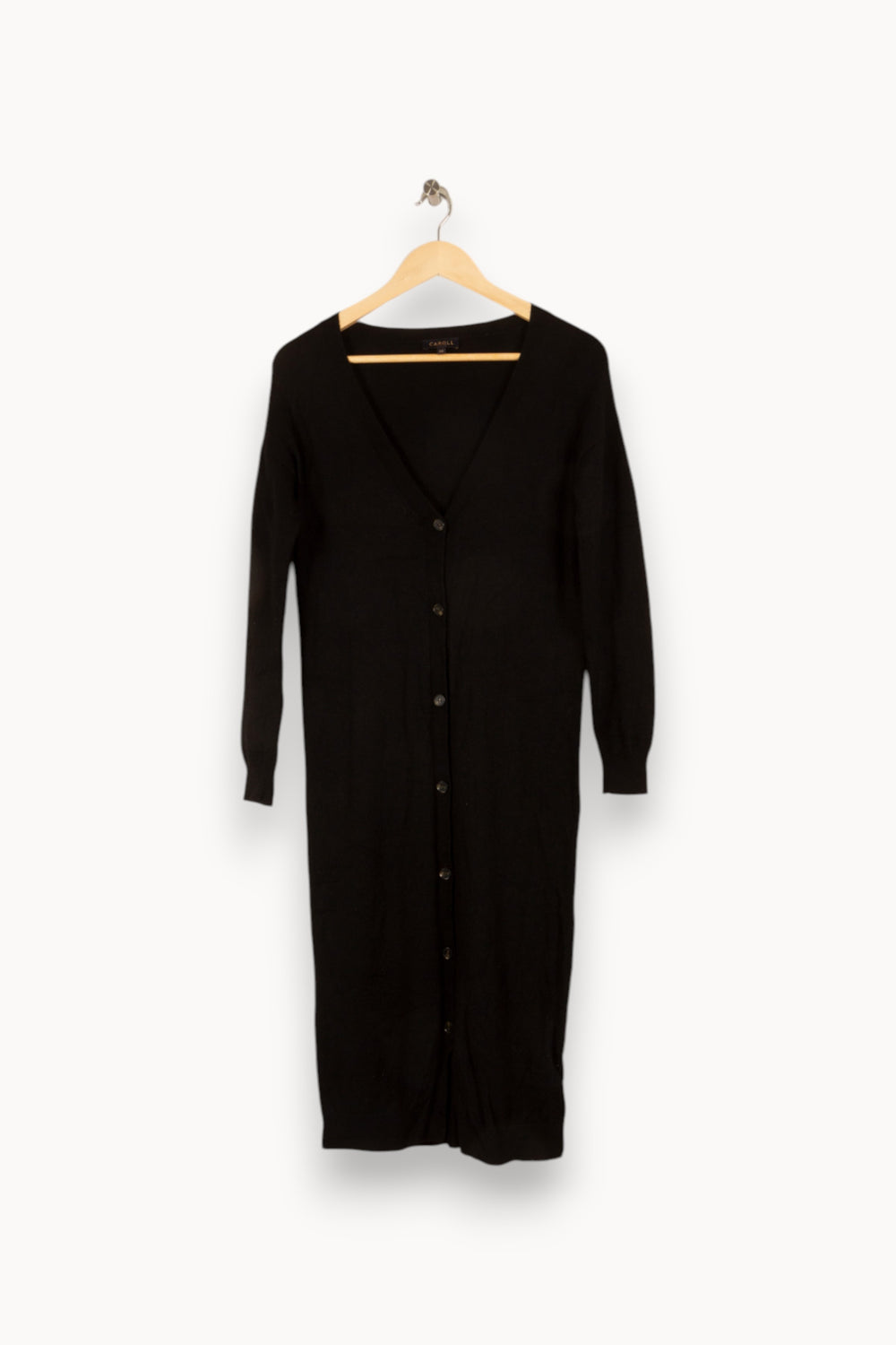 Robe longue noire - Taille XS/34 de la marque Caroll | PARAD47834 - Vendu par Paradigme - Image 1