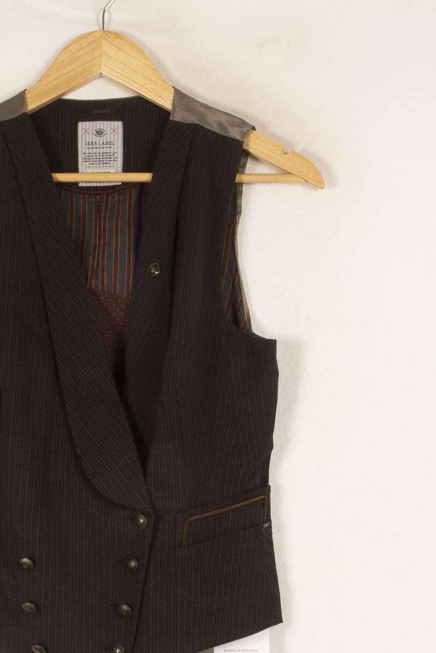 Veston noir et gris - Taille M/38 de la marque IKKS | PARAD47837 - Vendu par Paradigme - Image 2