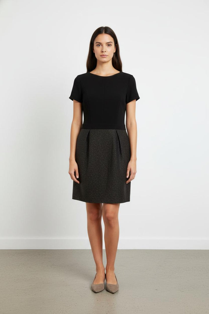 Robe noire bimatière - Taille M/38