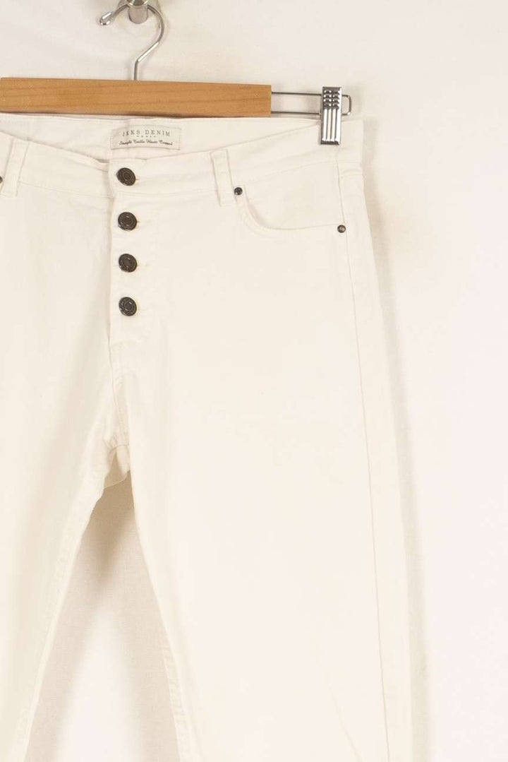 Jean blanc - Taille M/38 de la marque IKKS | PARAD47854 - Vendu par Paradigme - Image 2