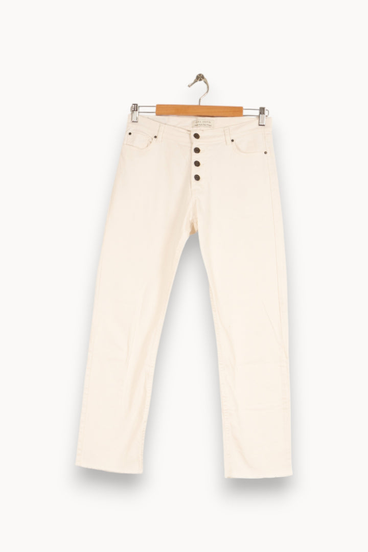 Jean blanc - Taille M/38 de la marque IKKS | PARAD47854 - Vendu par Paradigme - Image 1