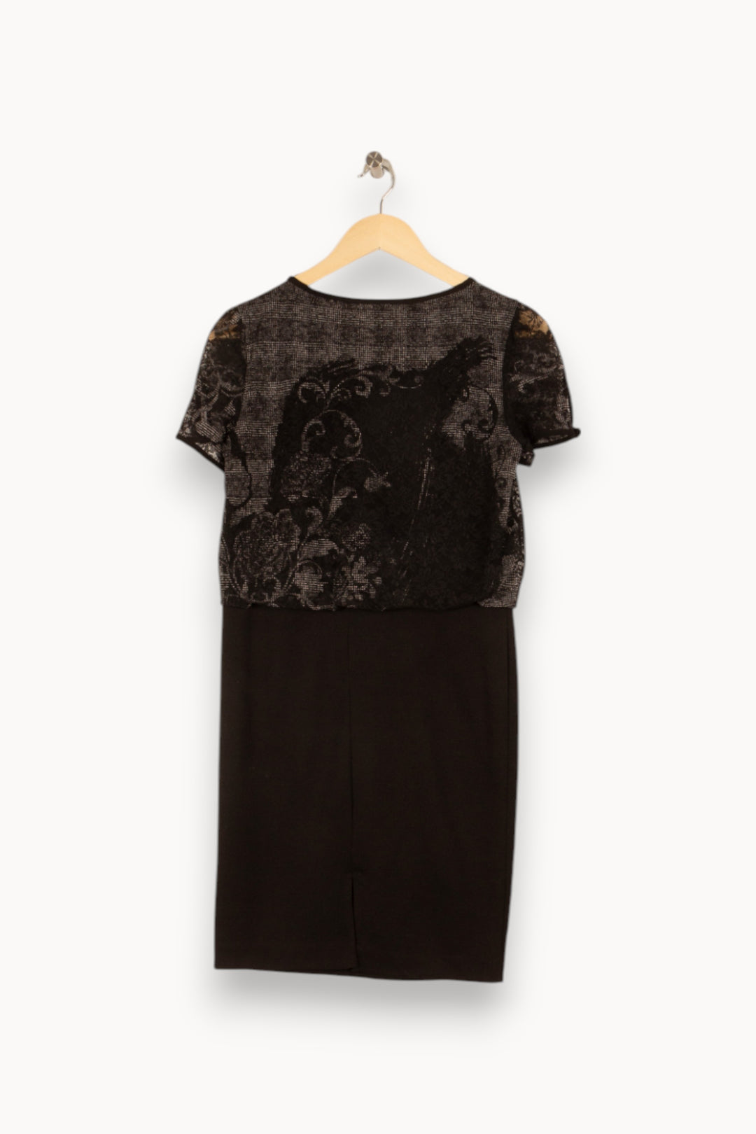 Robe noire - Taille M/38 de la marque La Fée Maraboutée | PARAD47855 - Vendu par Paradigme - Image 3