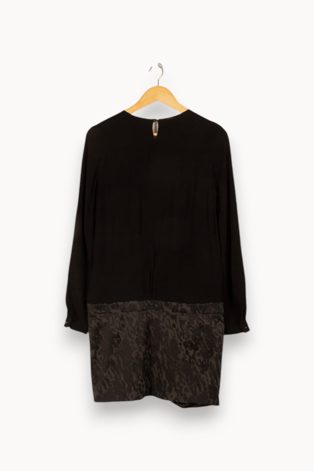 Robe noire bimatière - Taille M/38 de la marque IKKS | PARAD47860 - Vendu par Paradigme - Image 3