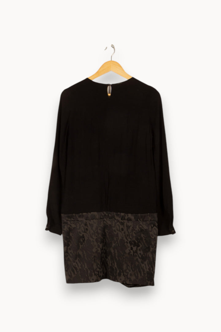 Robe noire bimatière - Taille M/38 de la marque IKKS | PARAD47860 - Vendu par Paradigme - Image 3