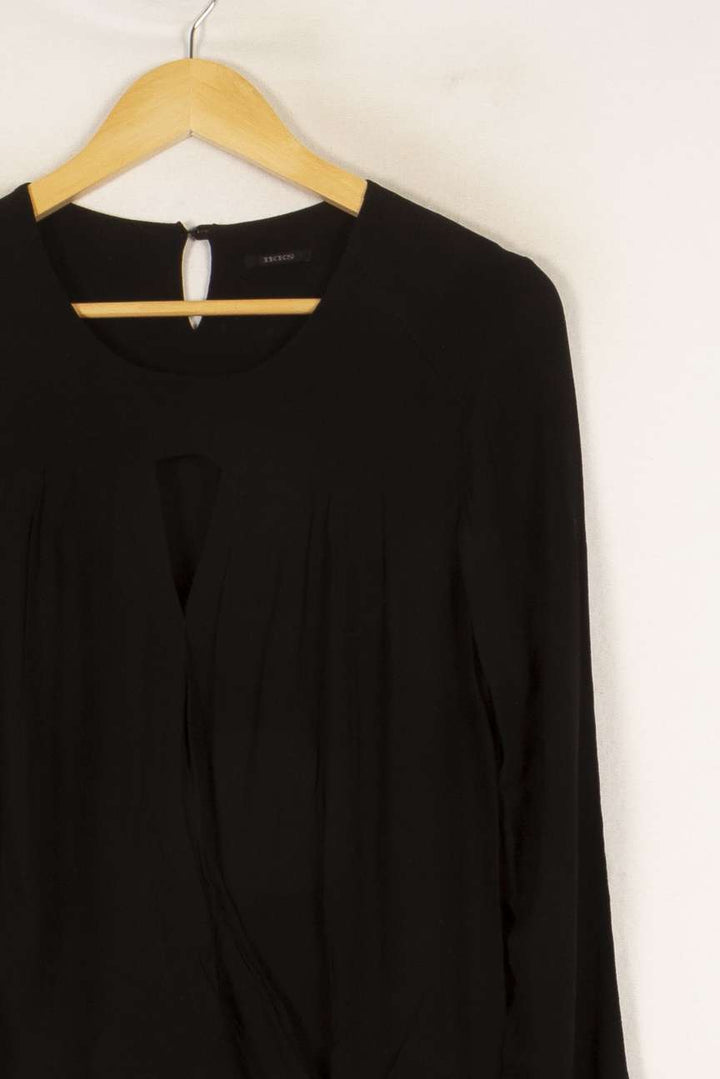 Robe noire bimatière - Taille M/38 de la marque IKKS | PARAD47860 - Vendu par Paradigme - Image 2