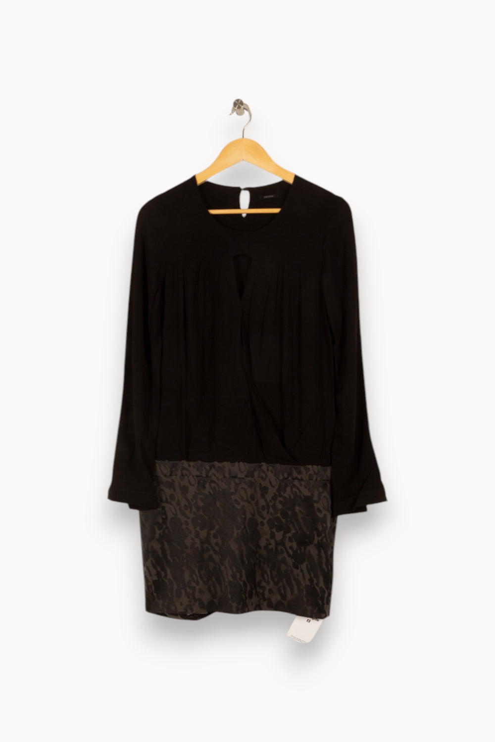 Robe noire bimatière - Taille M/38 de la marque IKKS | PARAD47860 - Vendu par Paradigme - Image 1