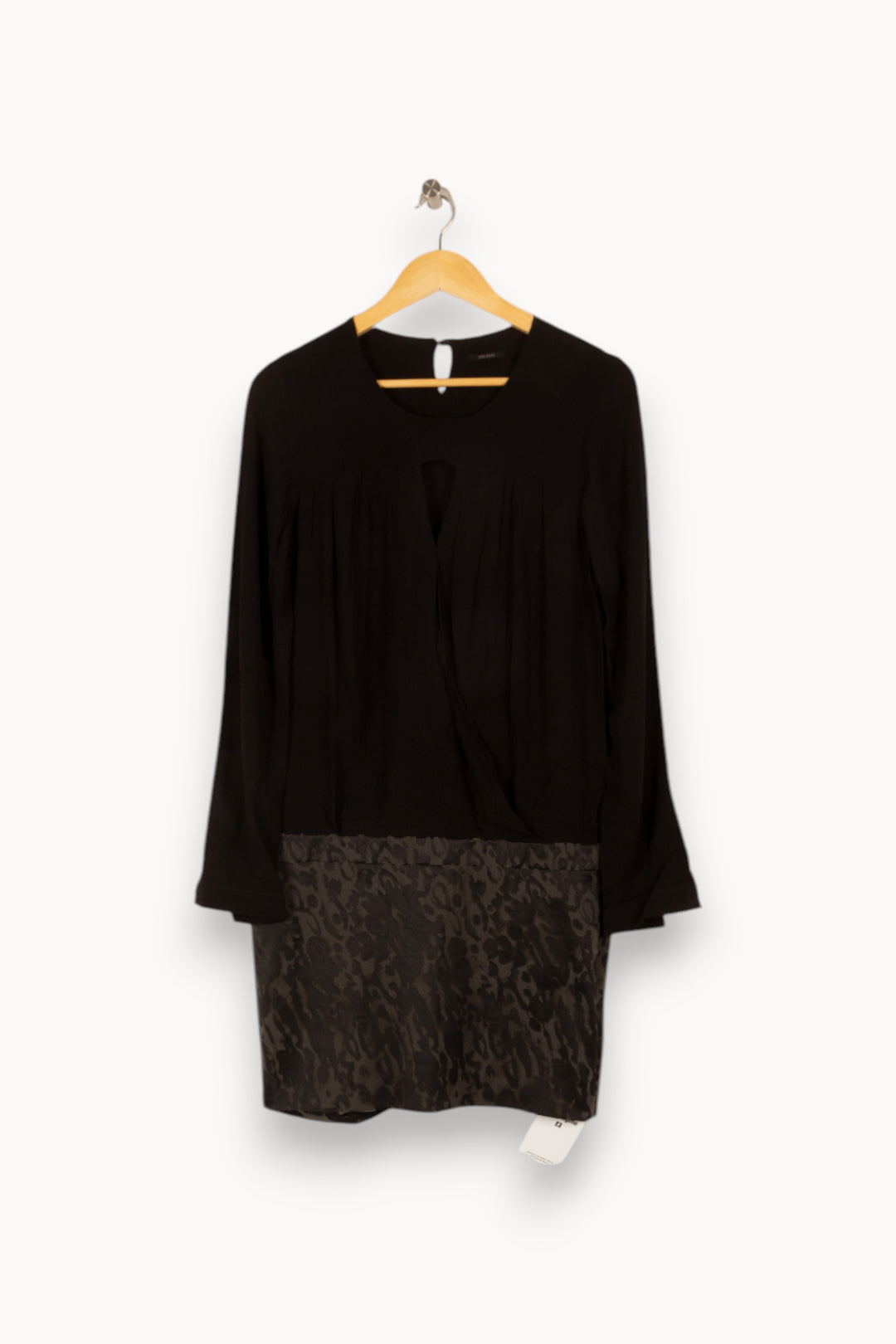 Robe noire bimatière - Taille M/38 de la marque IKKS | PARAD47860 - Vendu par Paradigme - Image 1