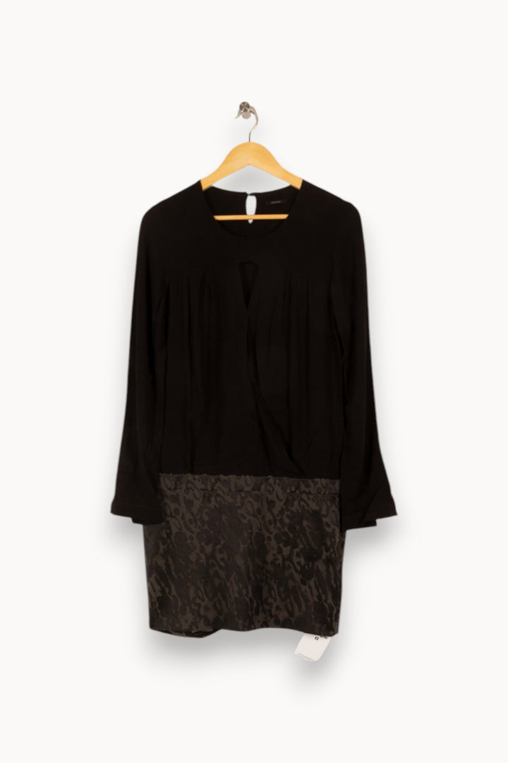 Robe noire bimatière - Taille M/38 de la marque IKKS | PARAD47860 - Vendu par Paradigme - Image 1