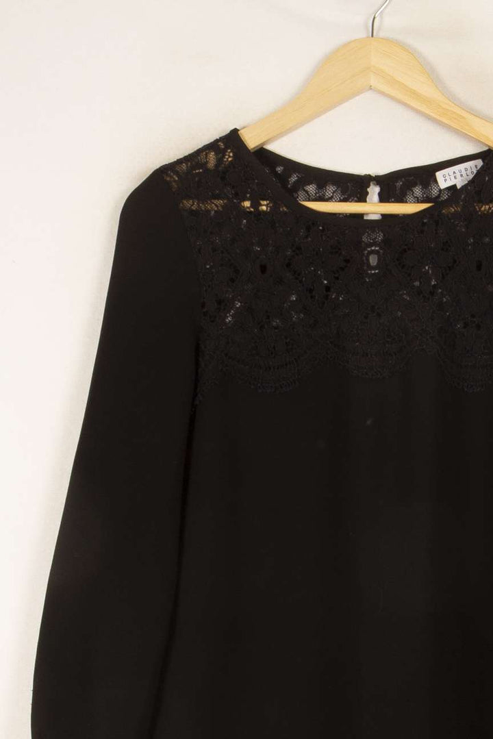 Robe noire - Taille M/38 de la marque Claudie Pierlot | PARAD47862 - Vendu par Paradigme - Image 2