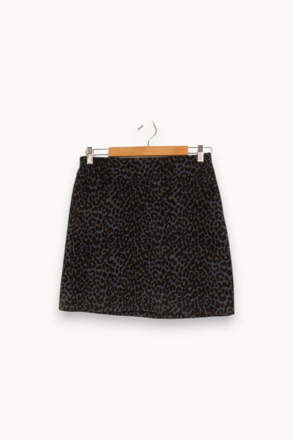 Jupe bleue léopard - Taille M/38 de la marque Caroll | PARAD47870 - Vendu par Paradigme - Image 1