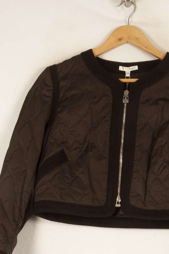 Veste matelassée marron - Taille XL/42 de la marque Paule Ka | PARAD47875 - Vendu par Paradigme - Image 2