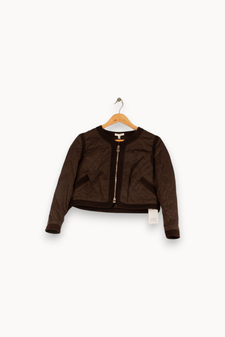 Veste matelassée marron - Taille XL/42 de la marque Paule Ka | PARAD47875 - Vendu par Paradigme - Image 1
