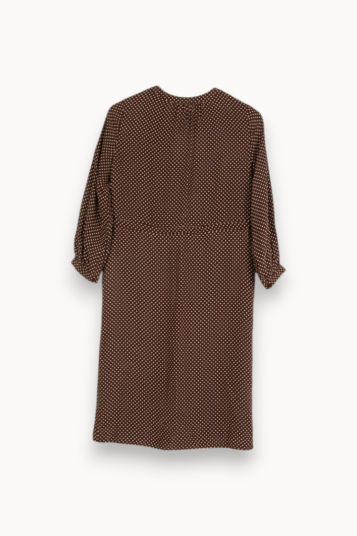 Robe marron à pois - Taille XS/34 de la marque Comptoir des Cotonniers | PARAD47884 - Vendu par Paradigme - Image 3
