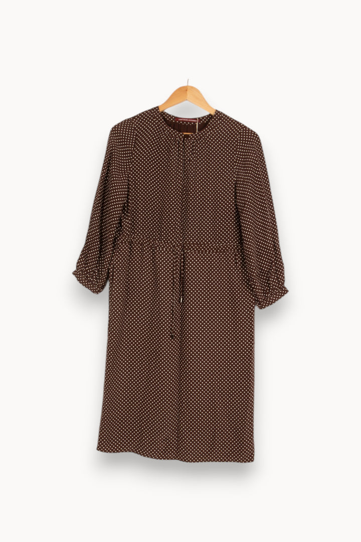 Robe marron à pois - Taille XS/34 de la marque Comptoir des Cotonniers | PARAD47884 - Vendu par Paradigme - Image 1