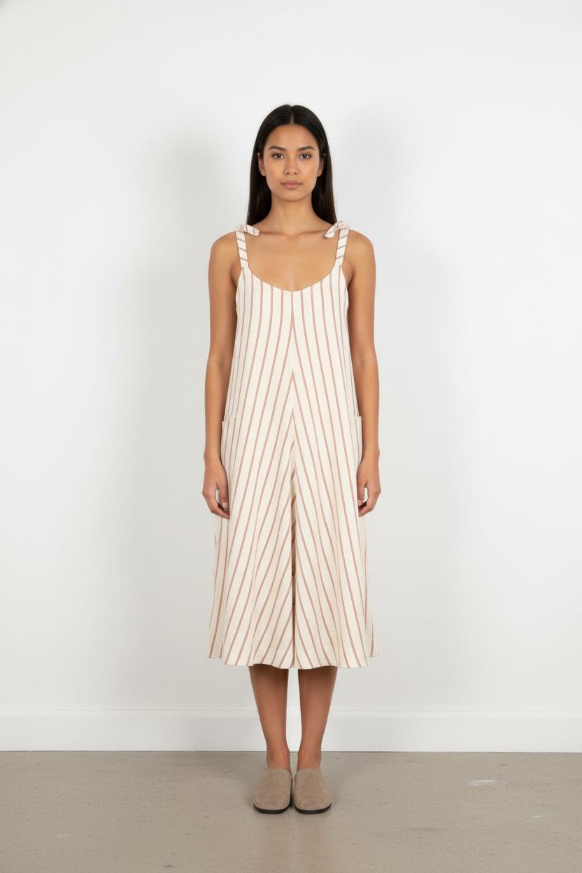 Robe blanche rayée - Taille M/38