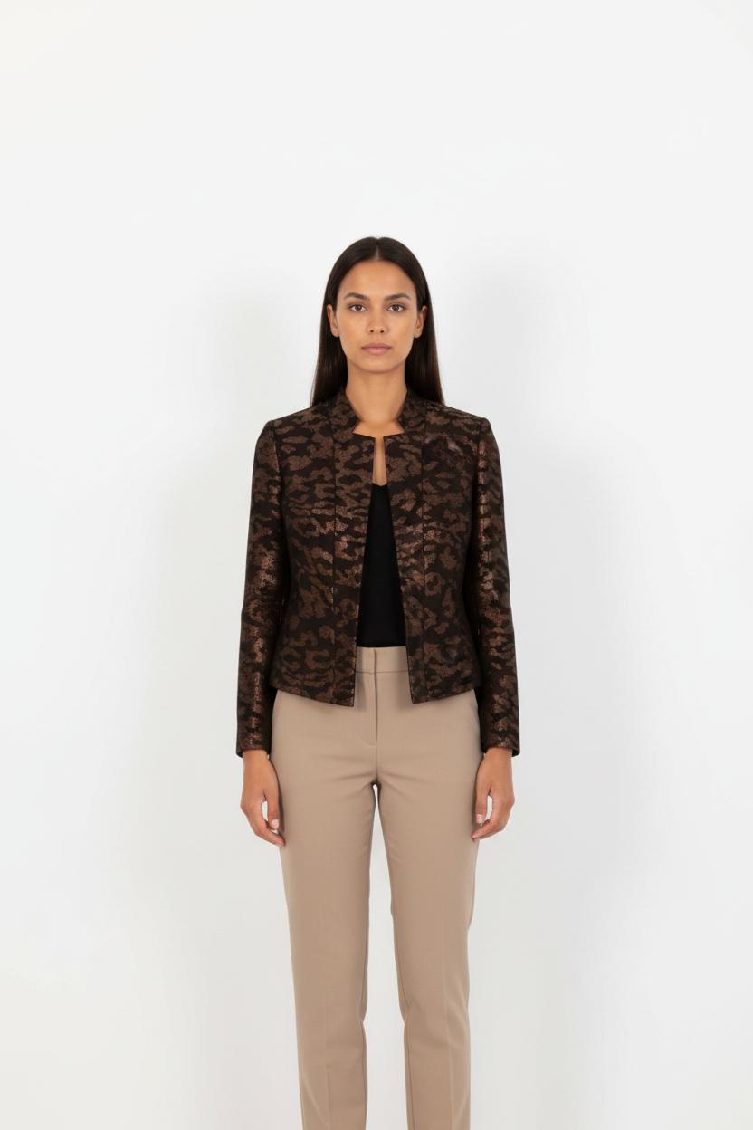 Veste noire et marron - Taille S/36