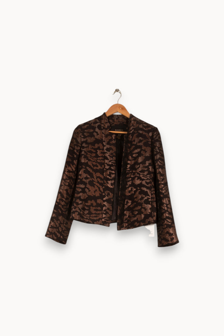 Veste noire et marron - Taille S/36 de la marque Bérénice | PARAD47897 - Vendu par Paradigme - Image 1