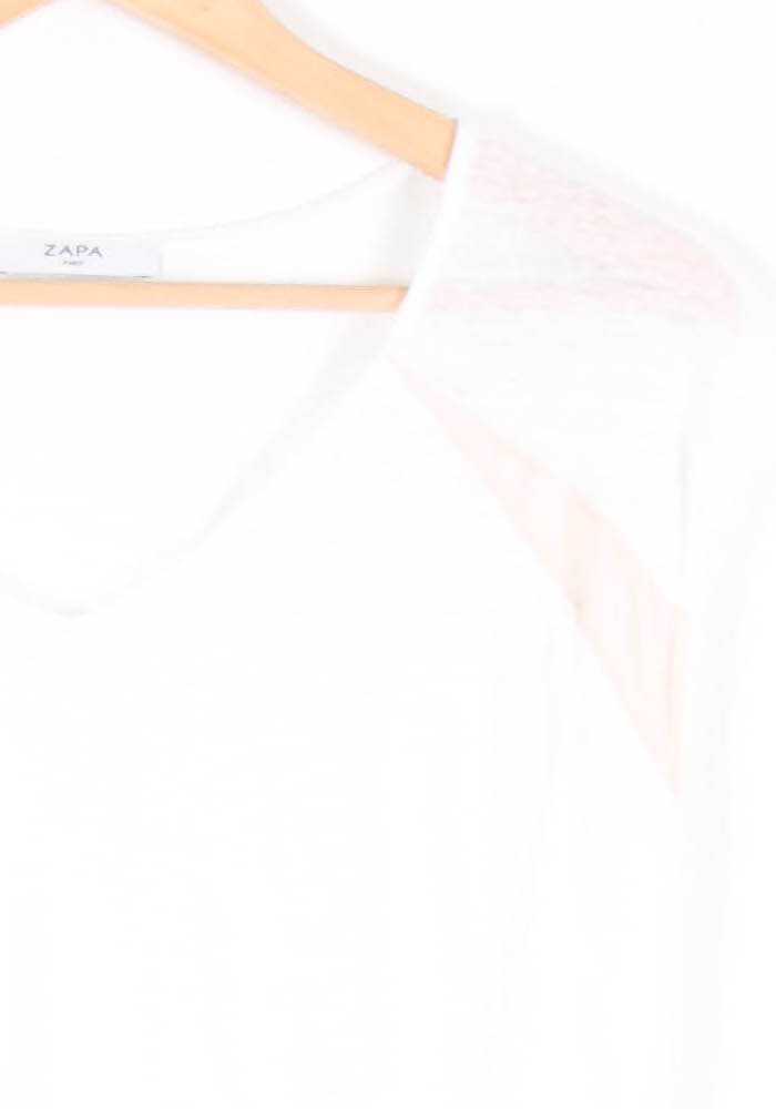 Tee-shirt Blanc - Taille XS/34 de la marque ZAPA | PARAD47898 - Vendu par Paradigme - Image 3