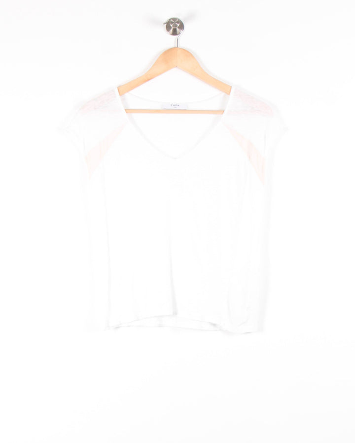 Tee-shirt Blanc - Taille XS/34 de la marque ZAPA | PARAD47898 - Vendu par Paradigme - Image 2