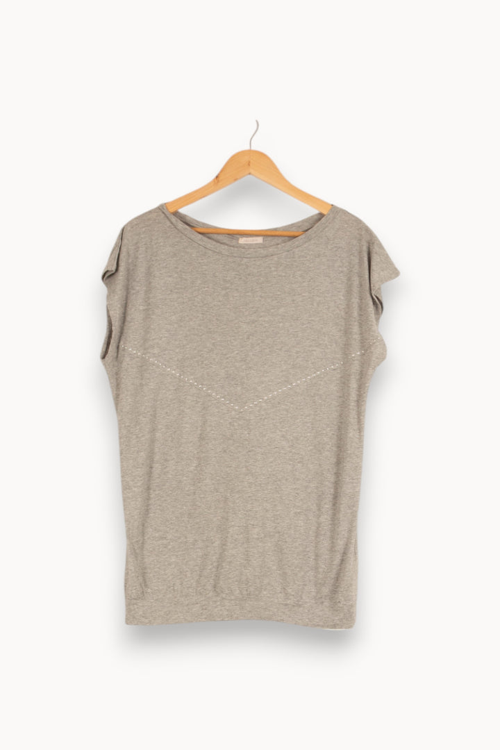 T-shirt gris - Taille XS/34 de la marque Sessùn | PARAD47905 - Vendu par Paradigme - Image 1