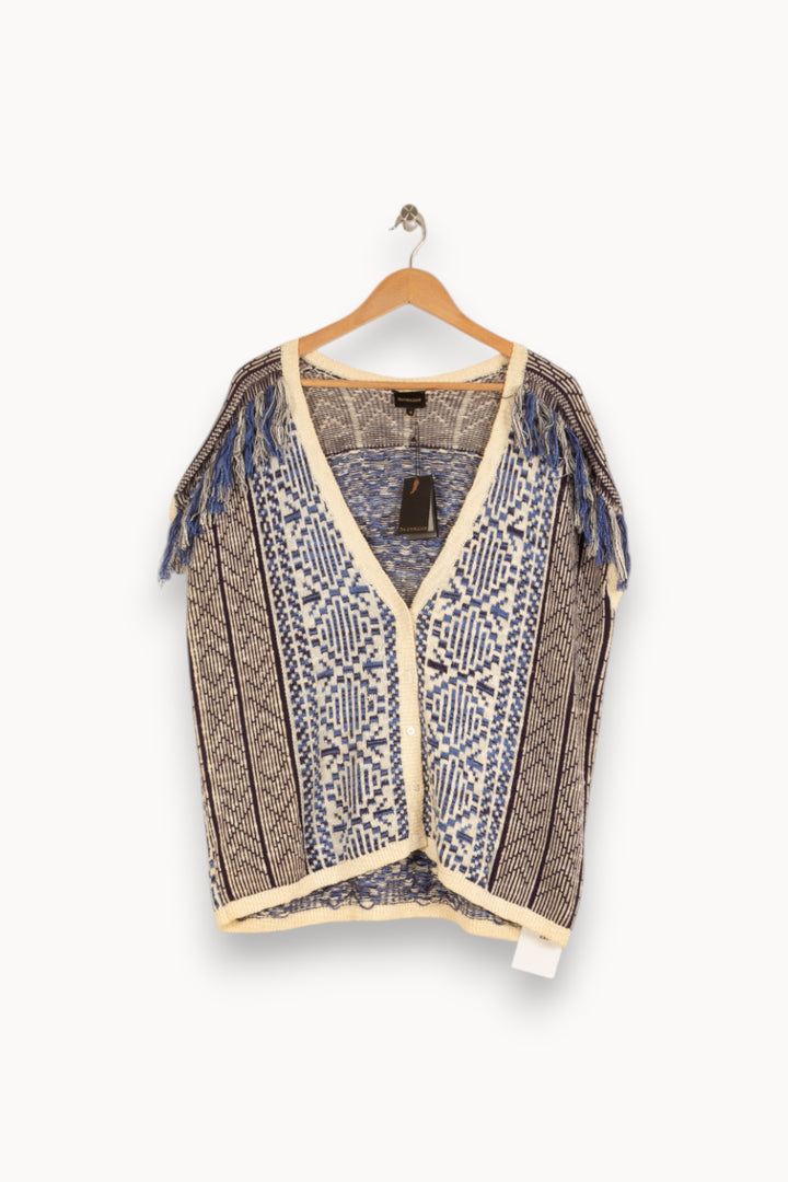 Cardigan en maille bleu et blanc - Taille S/36 de la marque Bérénice | PARAD47935 - Vendu par Paradigme - Image 1
