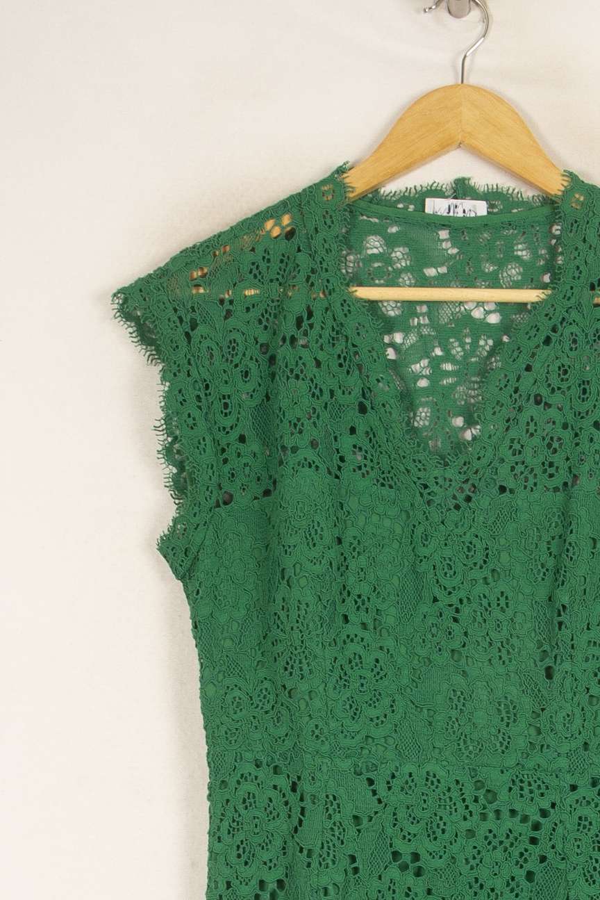Robe en dentelle verte - Taille M/38 de la marque Claudie Pierlot | PARAD47960 - Vendu par Paradigme - Image 2