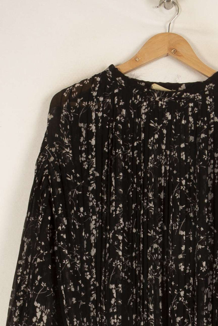 Blouse noire à motifs - Taille S/36 de la marque ba&sh | PARAD47967 - Vendu par Paradigme - Image 2