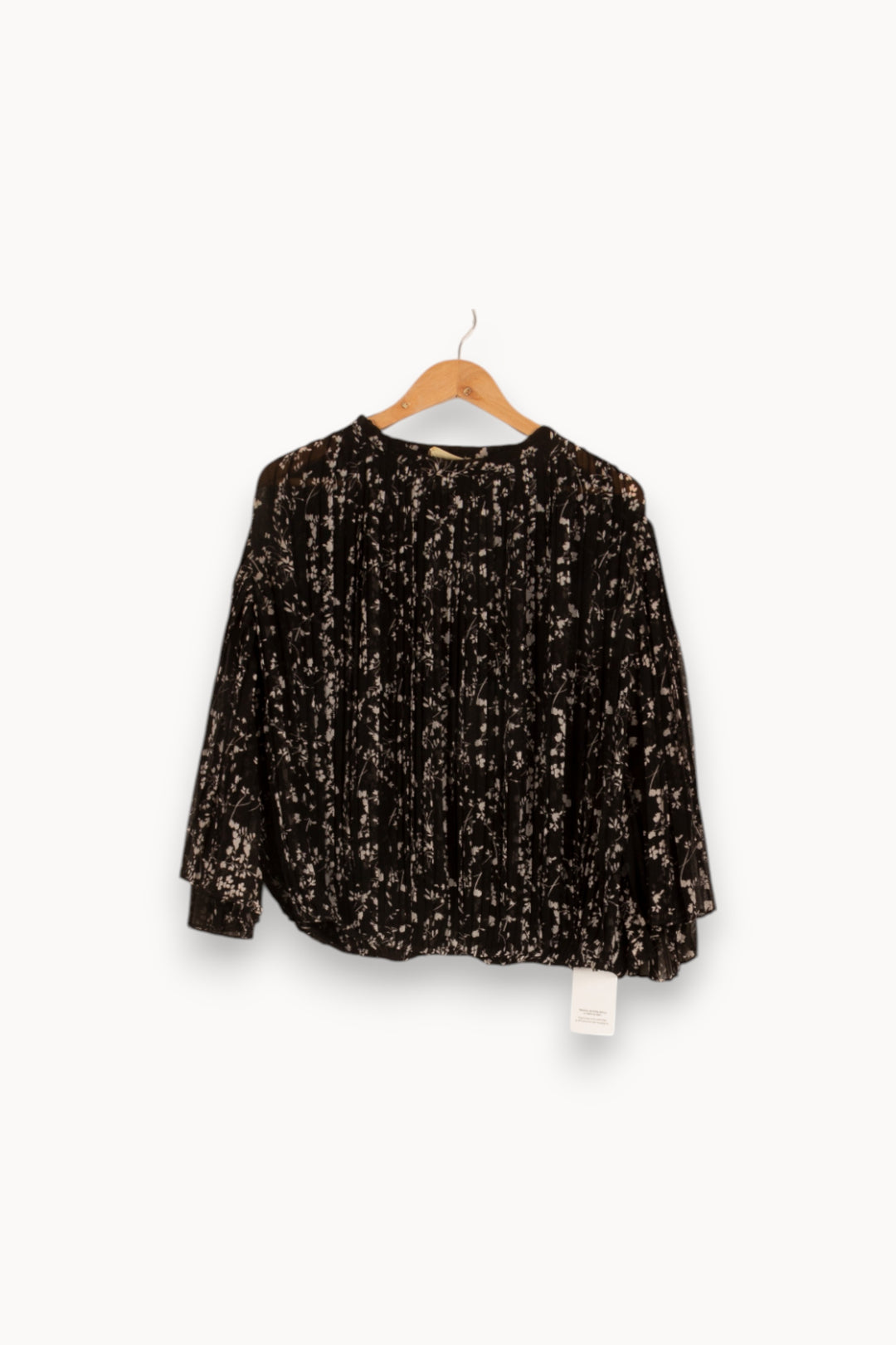 Blouse noire à motifs - Taille S/36 de la marque ba&sh | PARAD47967 - Vendu par Paradigme - Image 1