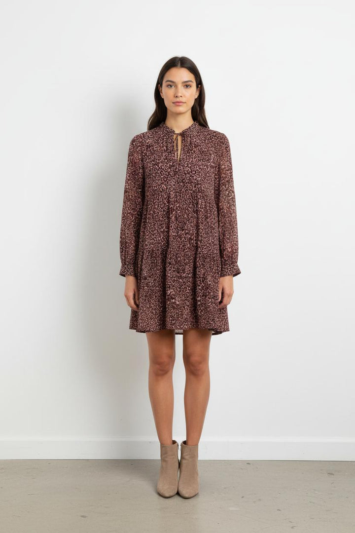 Robe rose léopard - Taille XS/34