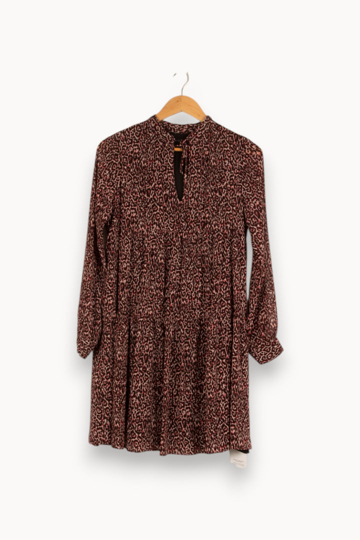Robe rose léopard - Taille XS/34 de la marque IKKS | PARAD47972 - Vendu par Paradigme - Image 1