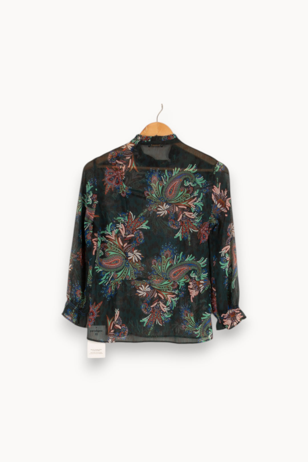 Blouse verte à motifs - Taille XS/34 de la marque One Step | PARAD47973 - Vendu par Paradigme - Image 3
