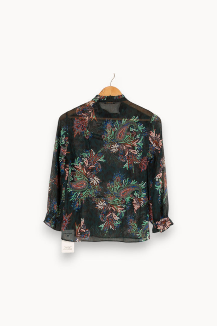 Blouse verte à motifs - Taille XS/34 de la marque One Step | PARAD47973 - Vendu par Paradigme - Image 3
