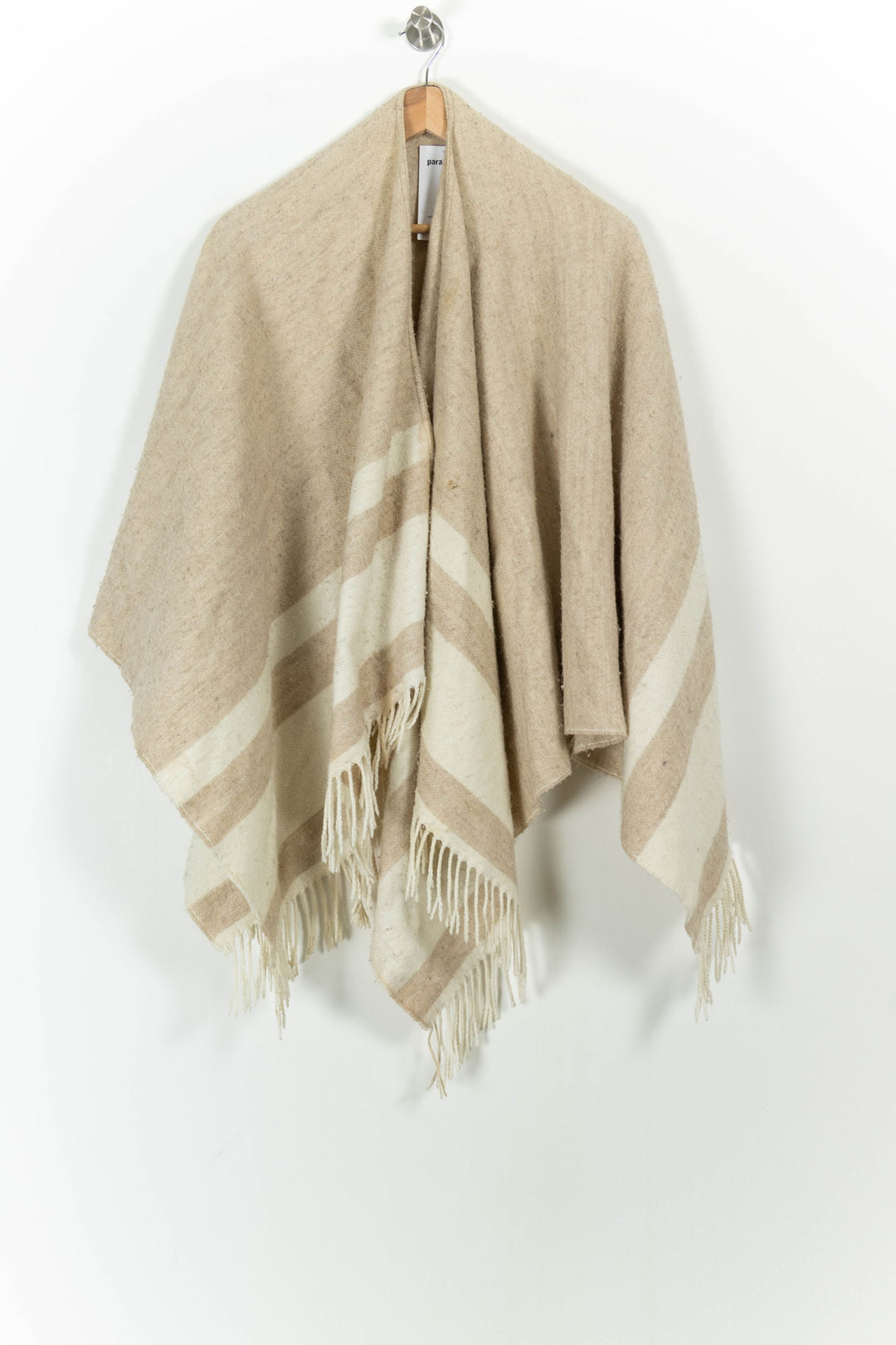 Poncho beige - Taille M/38 de la marque Claudie Pierlot | PARAD47981 - Vendu par Paradigme - Image 2