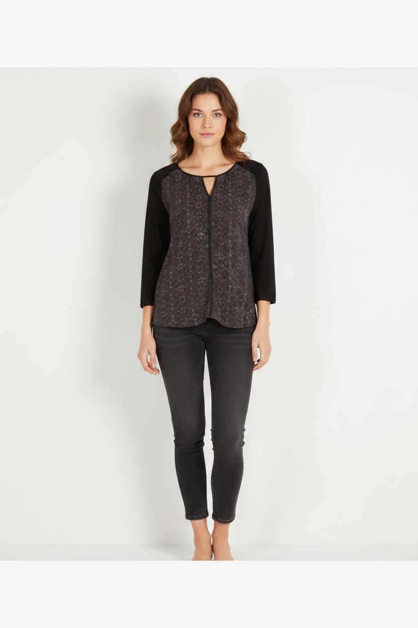 Top à manches longues bleu - Taille M/38