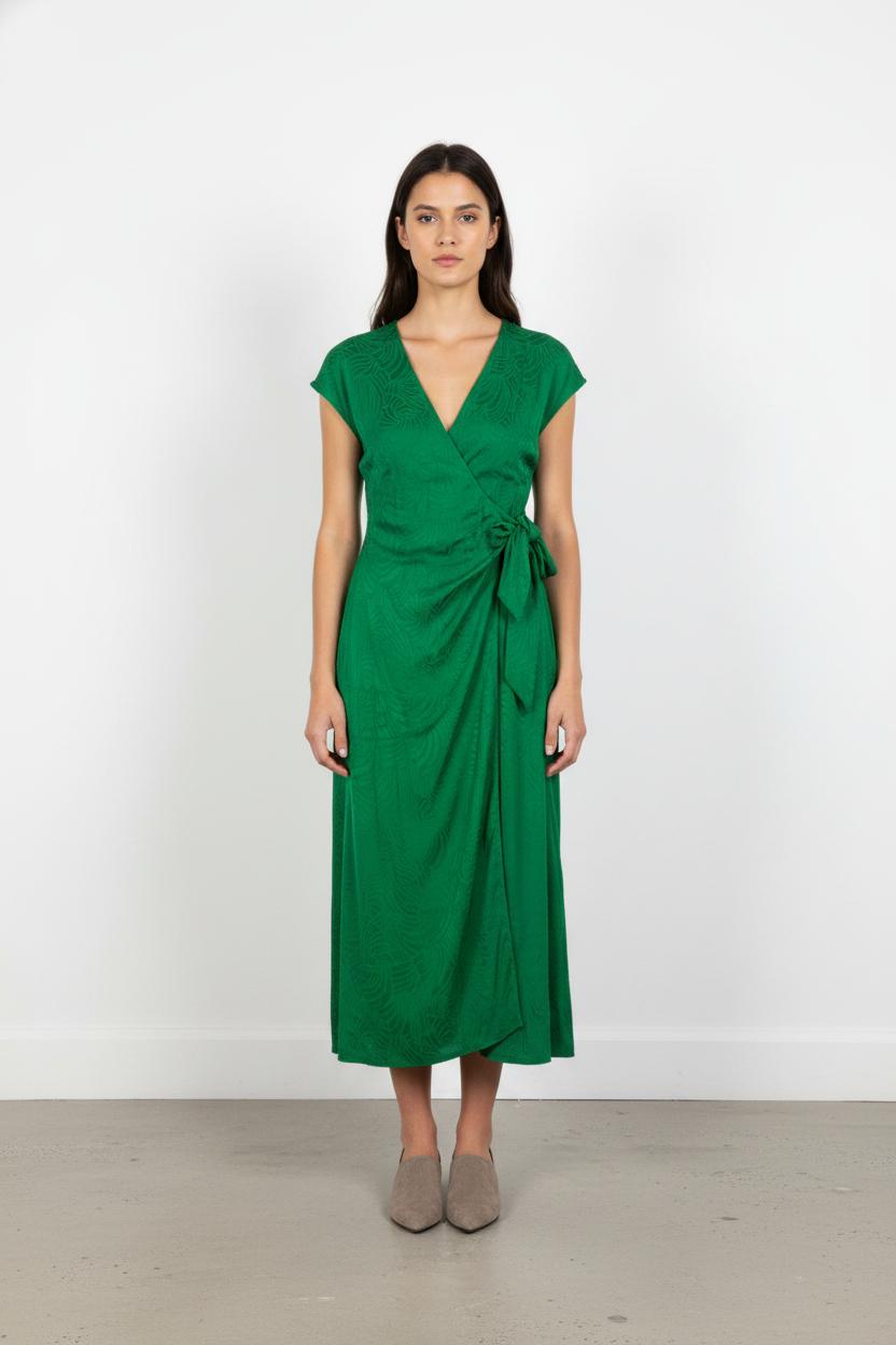 Robe longue verte - Taille XS/34