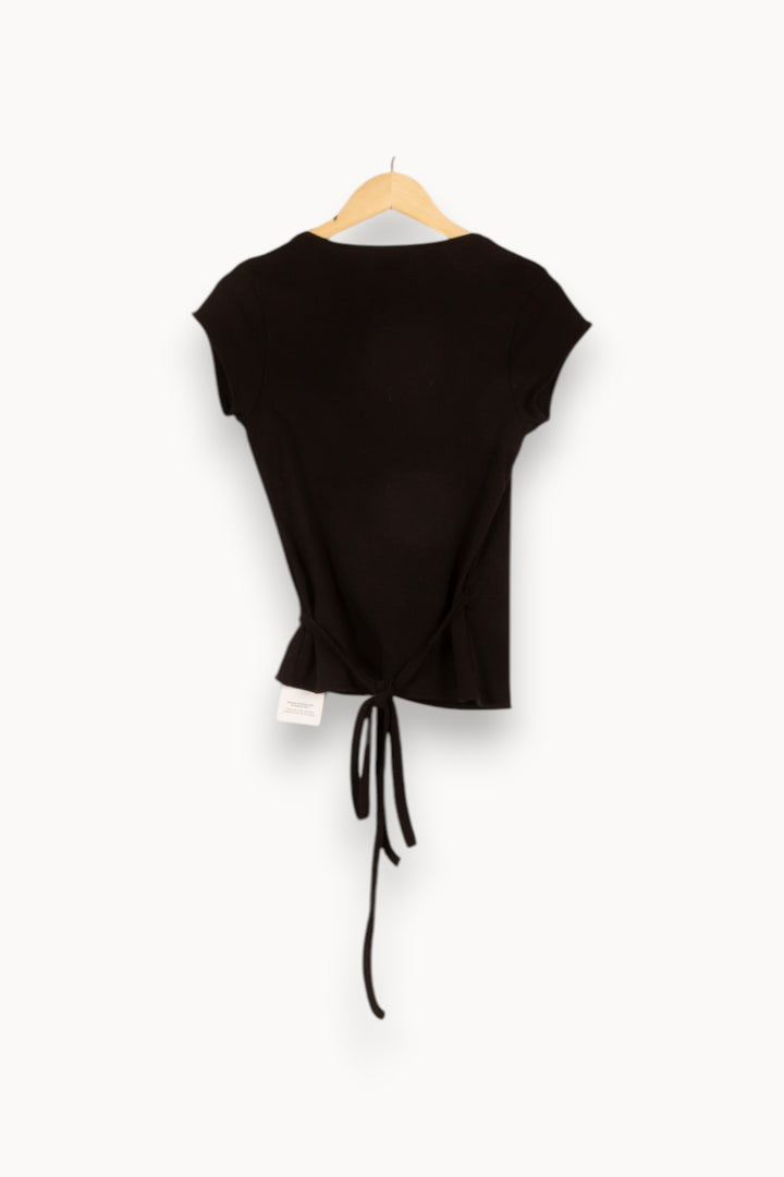 Top à nouer noir - Taille M/38 de la marque Claudie Pierlot | PARAD47991 - Vendu par Paradigme - Image 3