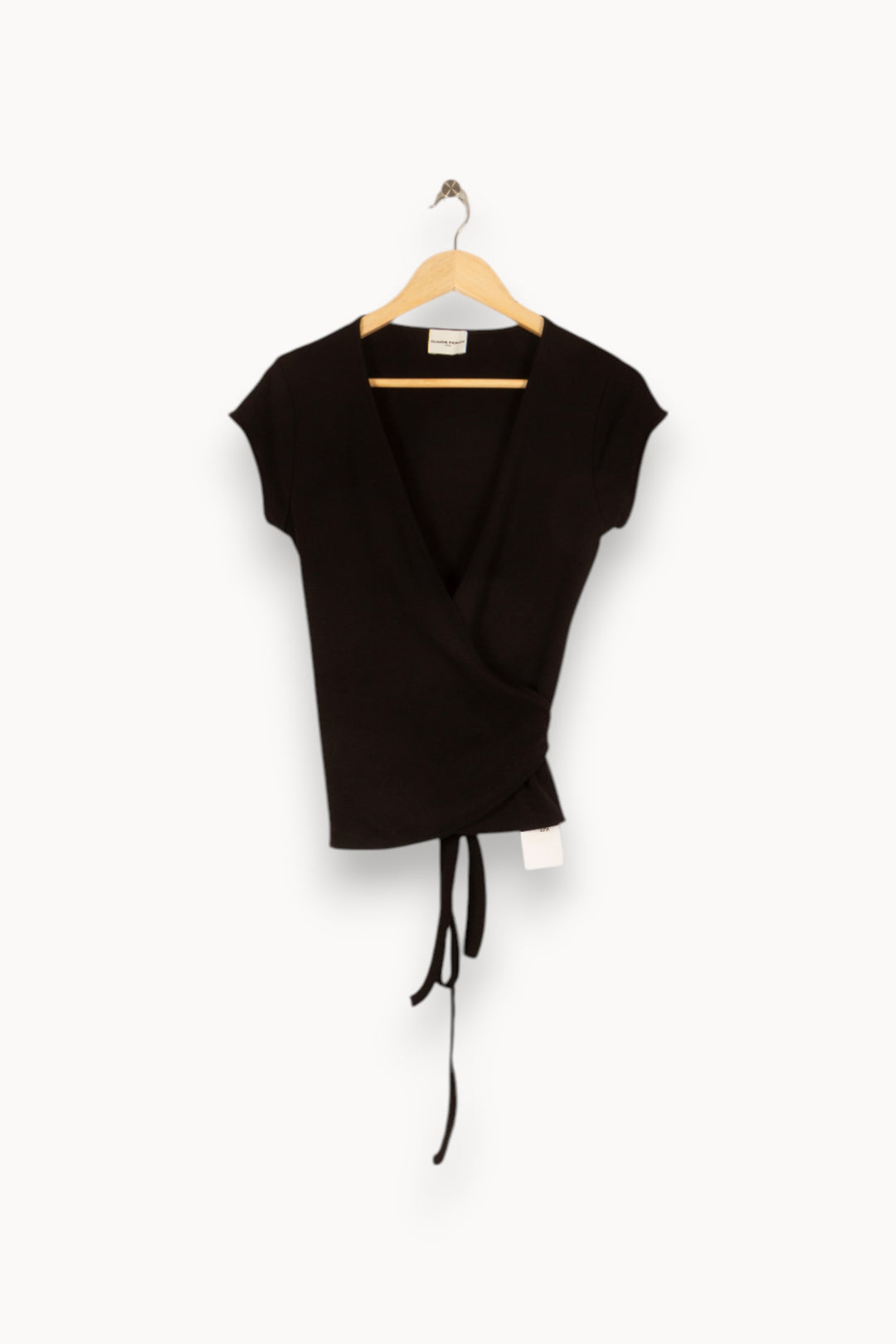 Top à nouer noir - Taille M/38 de la marque Claudie Pierlot | PARAD47991 - Vendu par Paradigme - Image 1