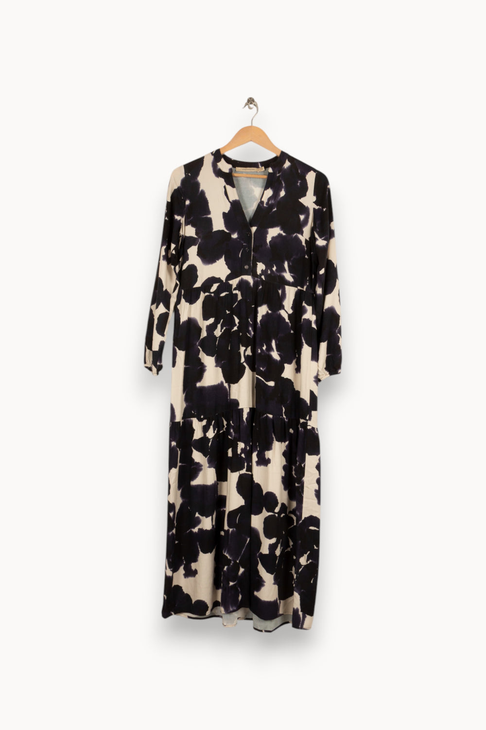Robe longue bleue à motifs - Taille XS/34 de la marque La Fée Maraboutée | PARAD47995 - Vendu par Paradigme - Image 1